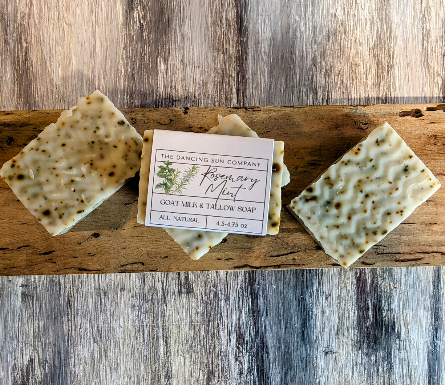 All Natural - Rosemary Mint Goat Milk and Tallow Soap