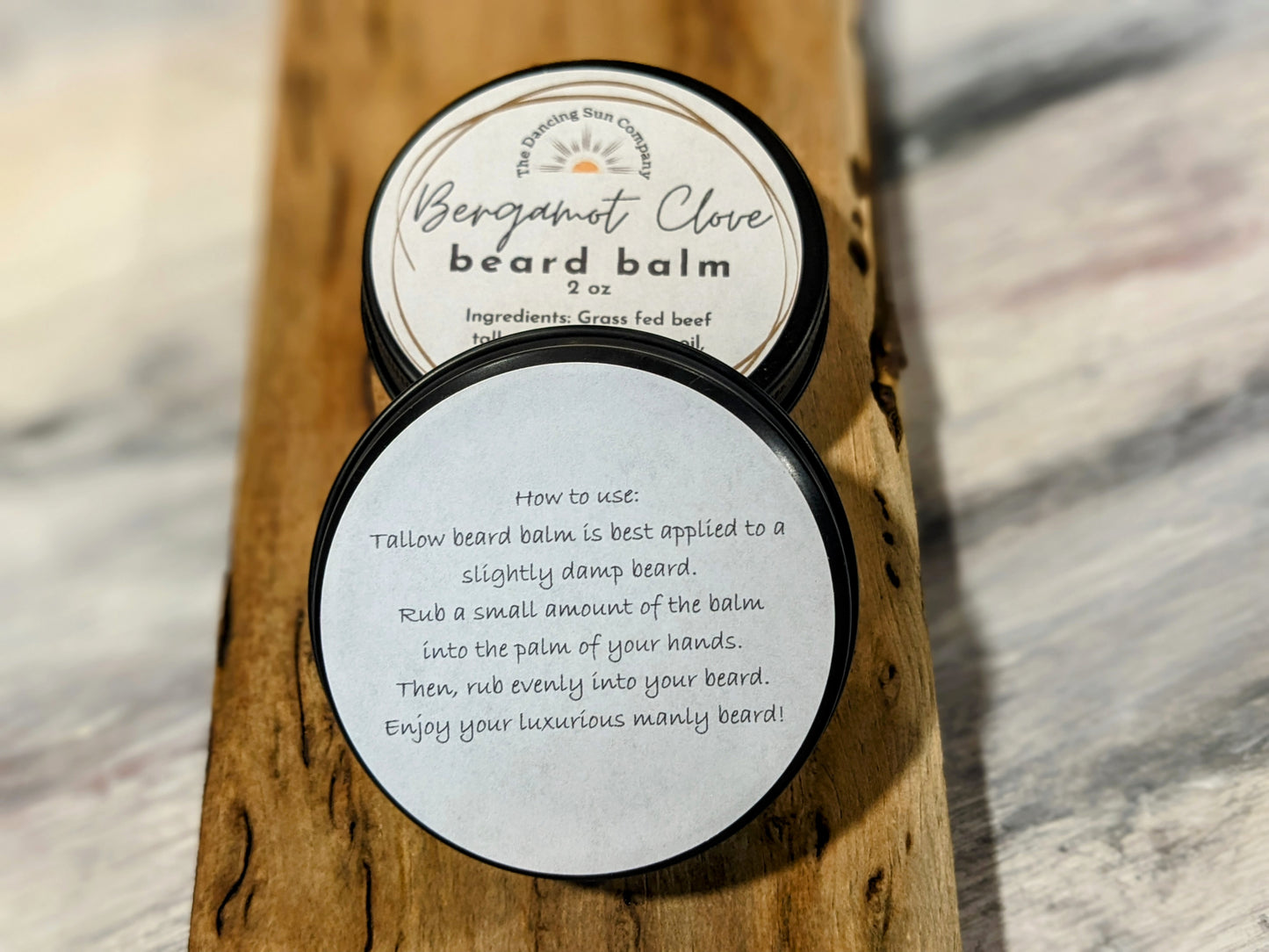 All Natural Tallow Beard Balm