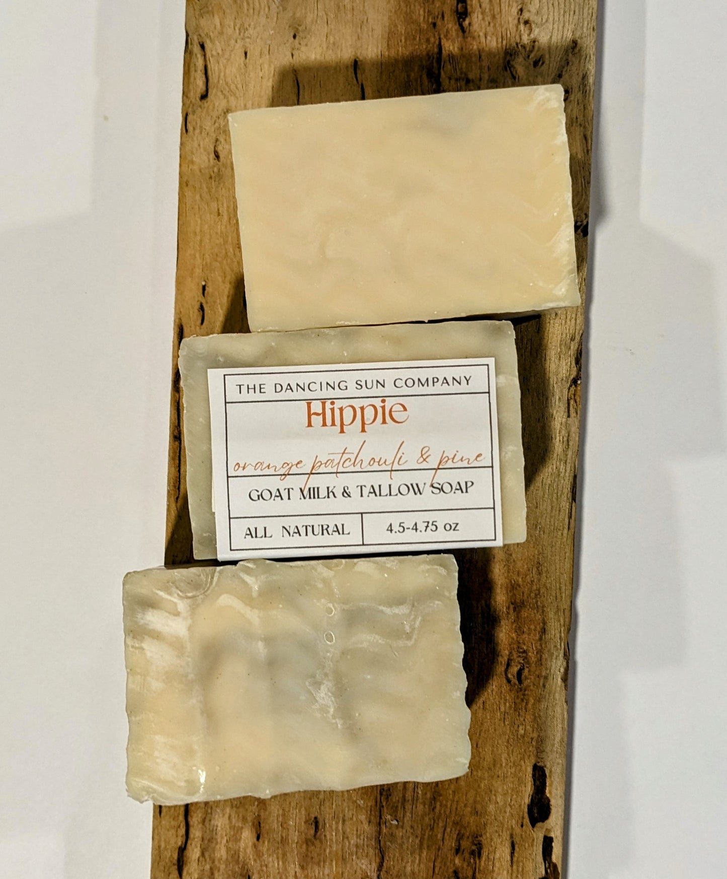 All Natural - Hippie Blend- Orange Patchouli and Pine Goat Milk and Tallow Soap