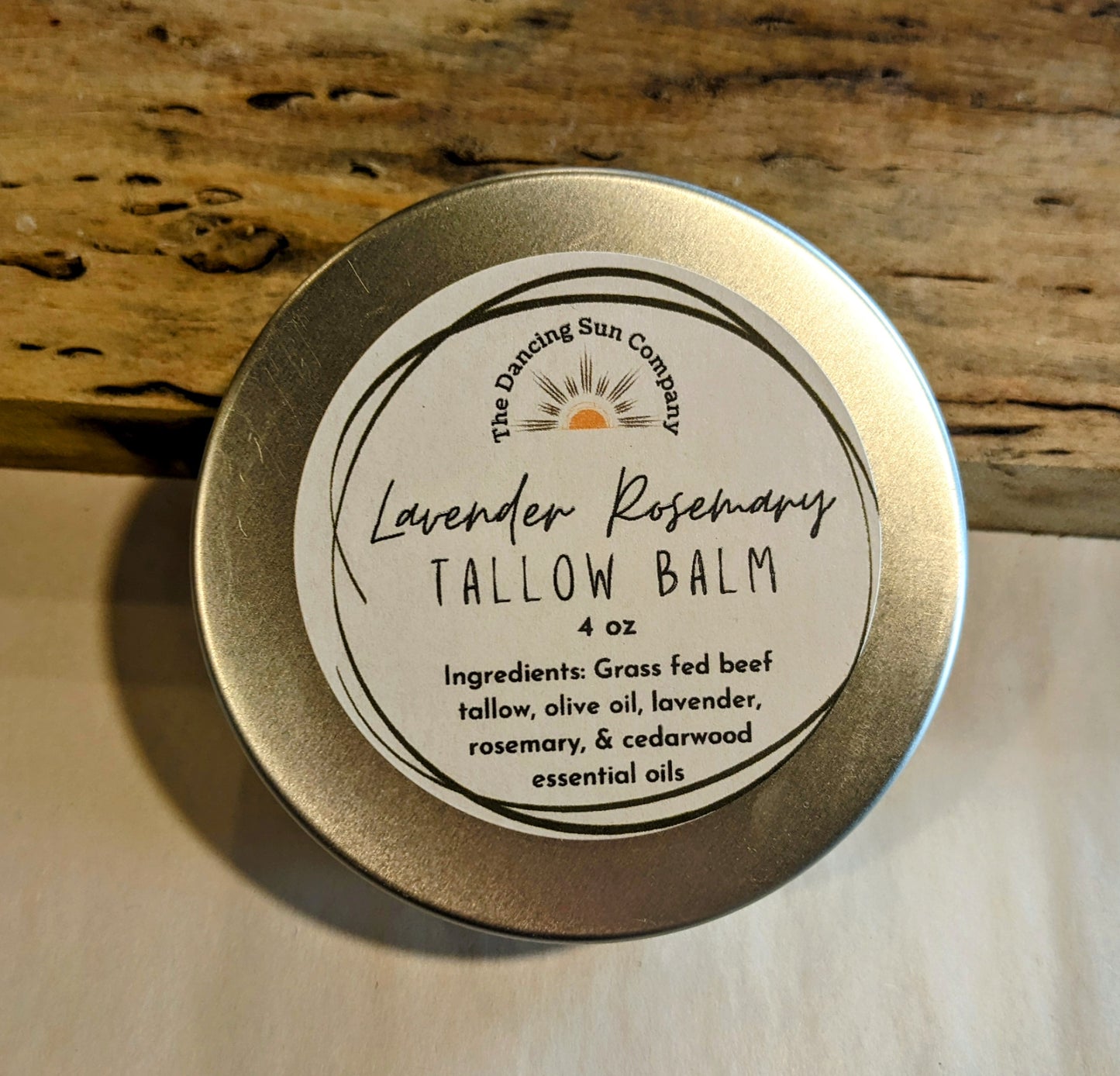 Lavender Rosemary Tallow Balm, All Natural with essential oil