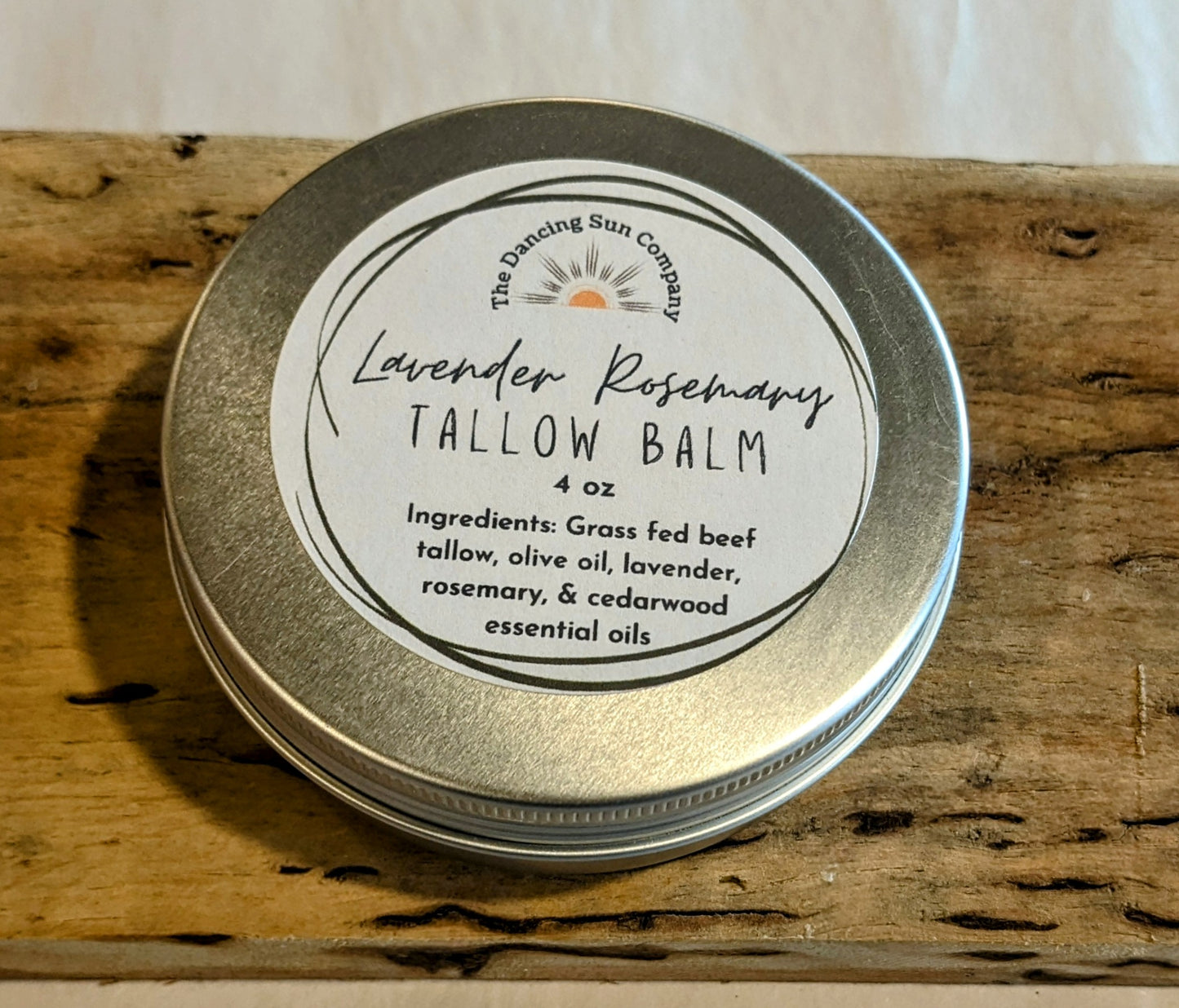 Lavender Rosemary Tallow Balm, All Natural with essential oil