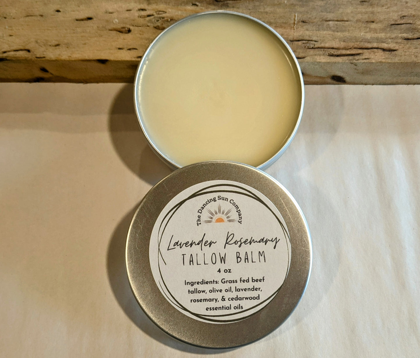 Lavender Rosemary Tallow Balm, All Natural with essential oil