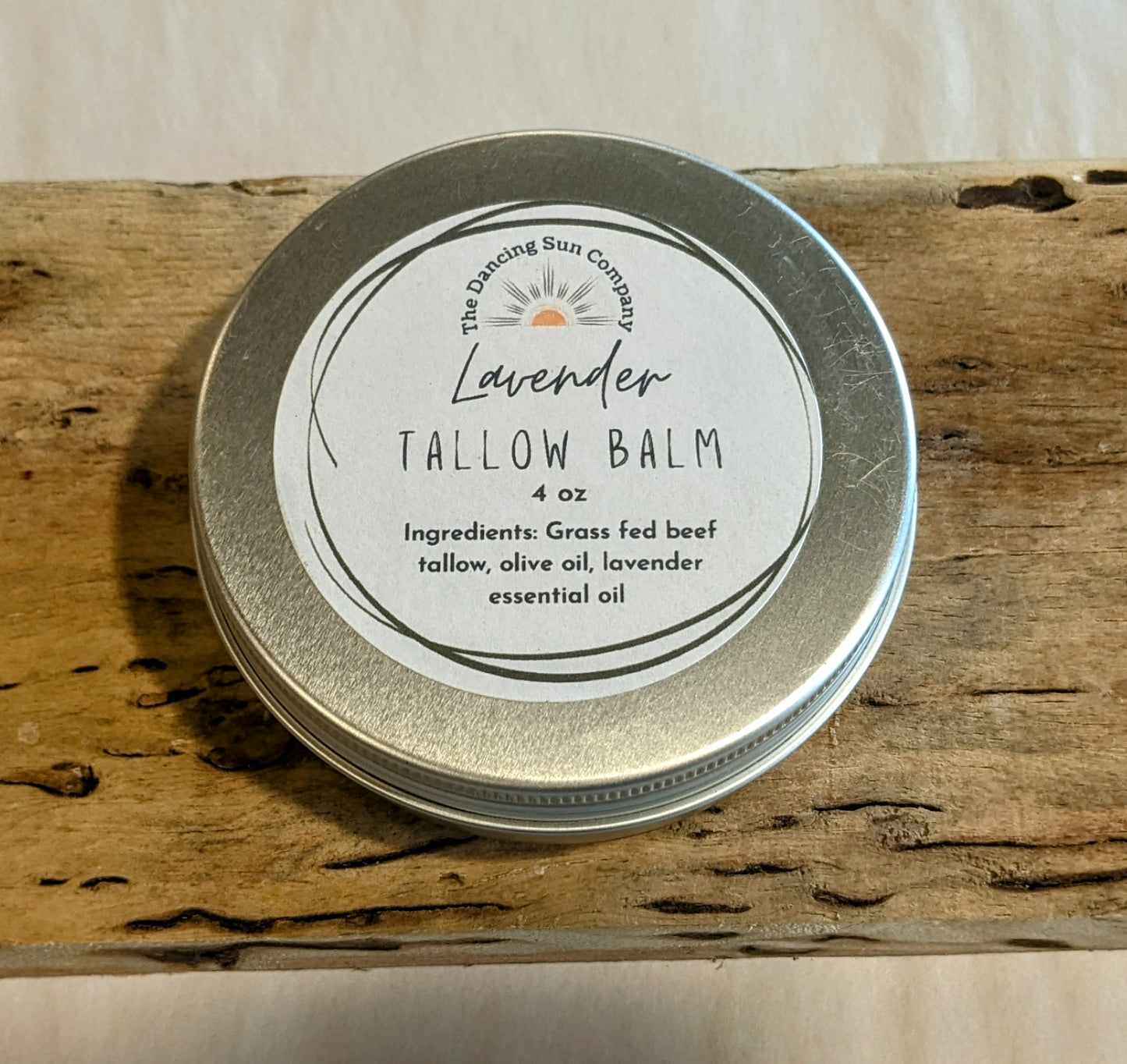 Lavender Tallow Balm, All Natural with essential oil