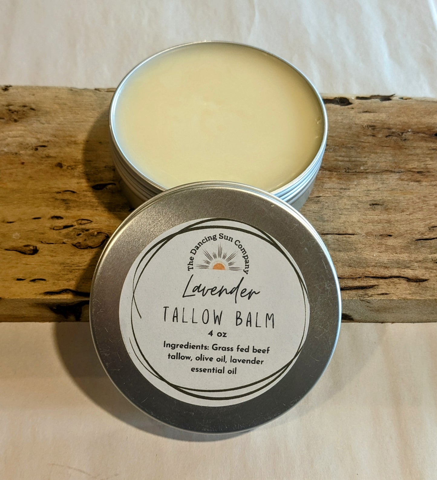 Lavender Tallow Balm, All Natural with essential oil