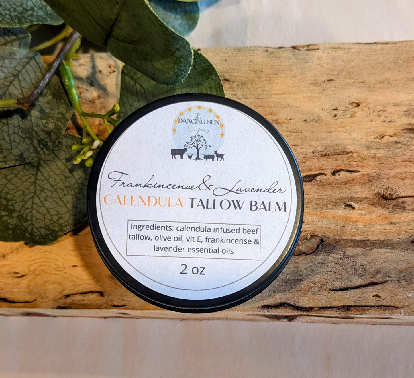 Calendula Tallow Balm, Unscented or Frankincense/Lavender