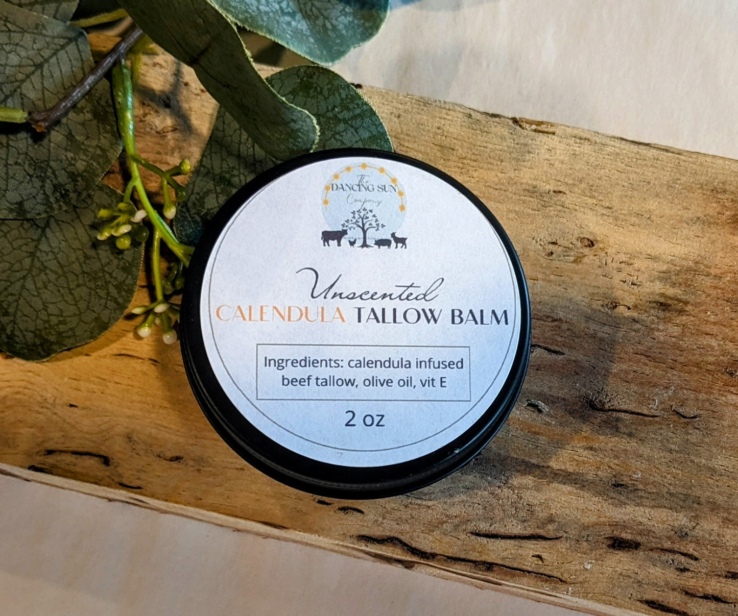 Calendula Tallow Balm, Unscented or Frankincense/Lavender