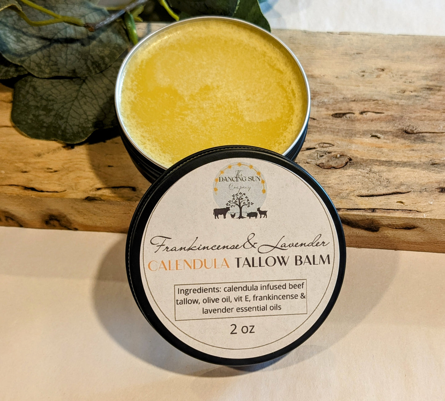 Calendula Tallow Balm, Unscented or Frankincense/Lavender