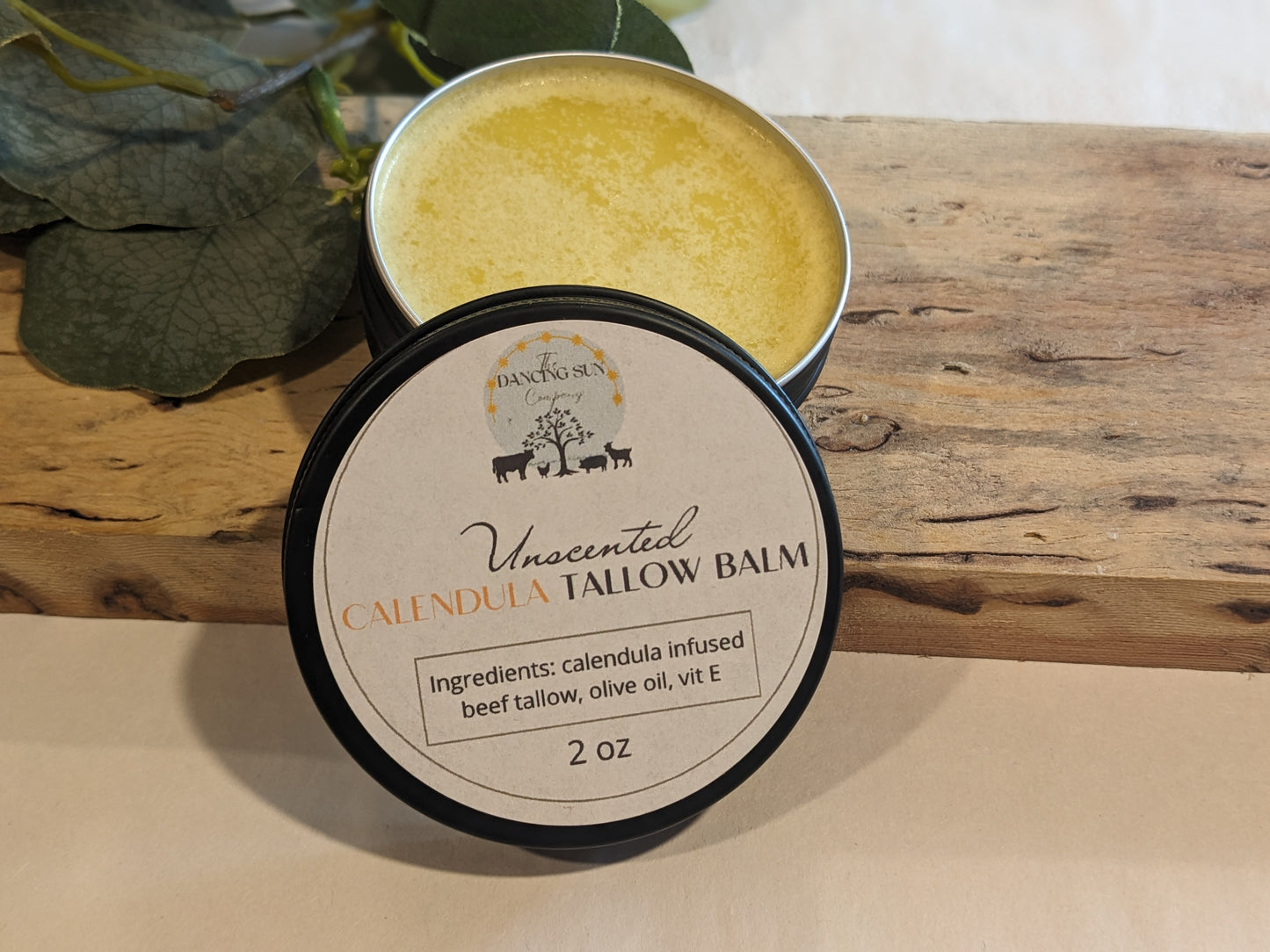 Calendula Tallow Balm, Unscented or Frankincense/Lavender