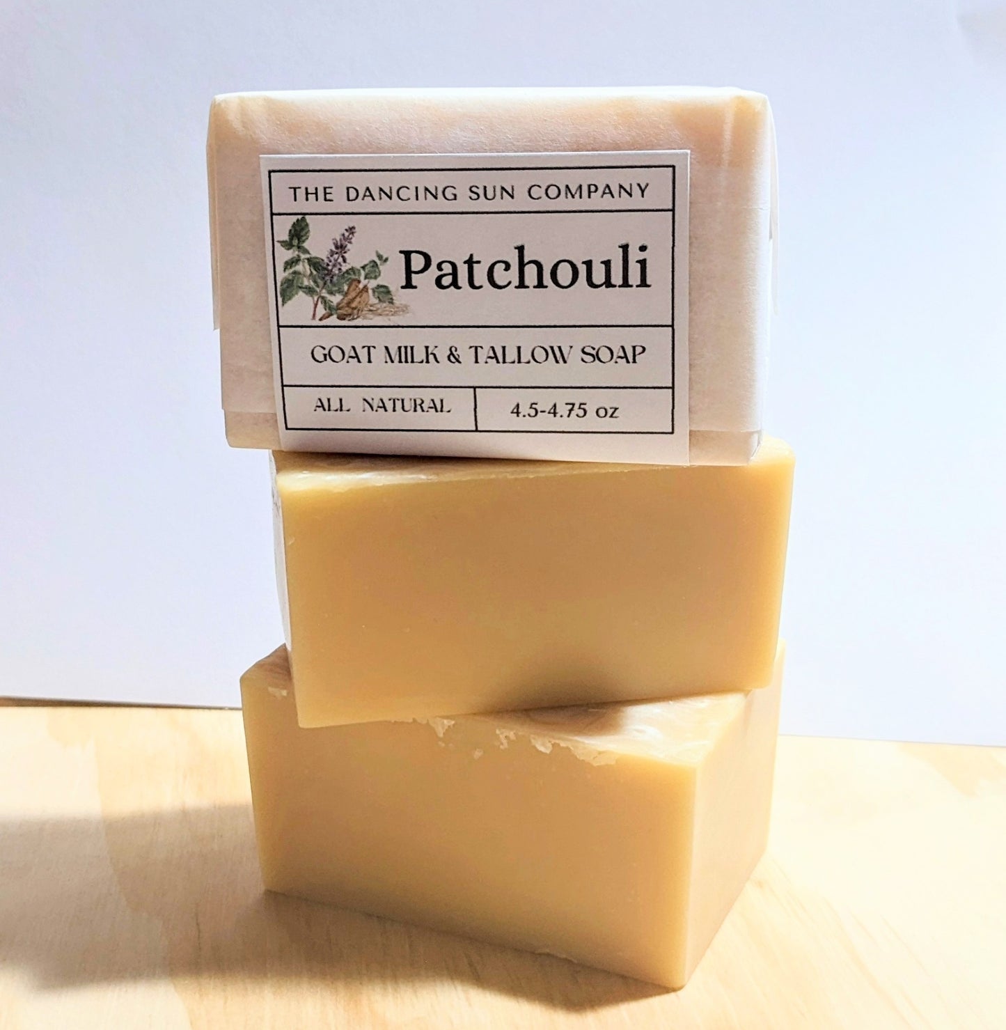 All-Natural Soap - Patchouli Goat Milk and Tallow Soap