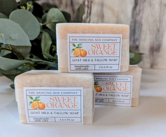 Sweet Orange Goat Milk and Tallow Soap