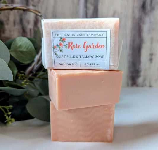 Rose Garden Goat Milk and Tallow Soap