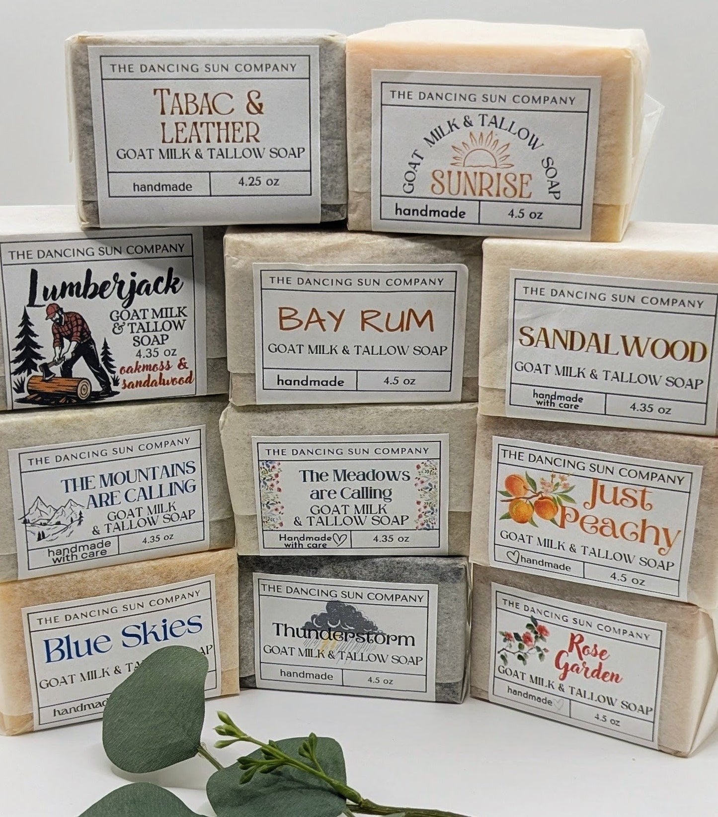 Goat Milk and Tallow Soaps with Fragrance -discontinued sizes