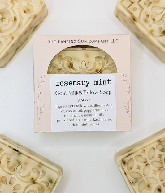Rosemary Mint Goat Milk and Tallow Soap