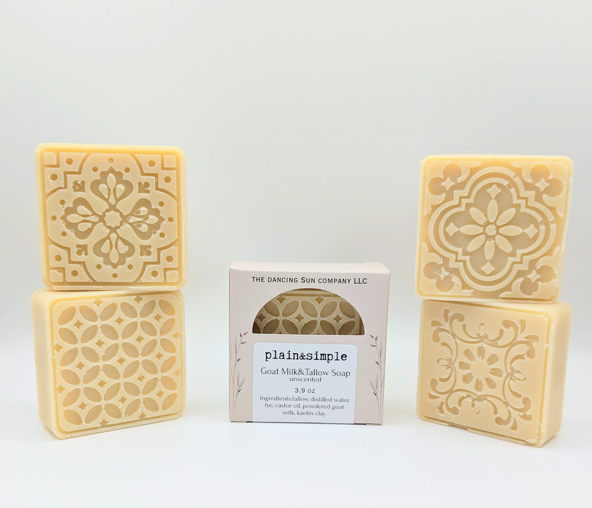 Plain and Simple Goat Milk and Tallow Soaps -Unscented
