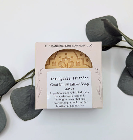 Lemongrass Lavender Goat Milk and Tallow Soap