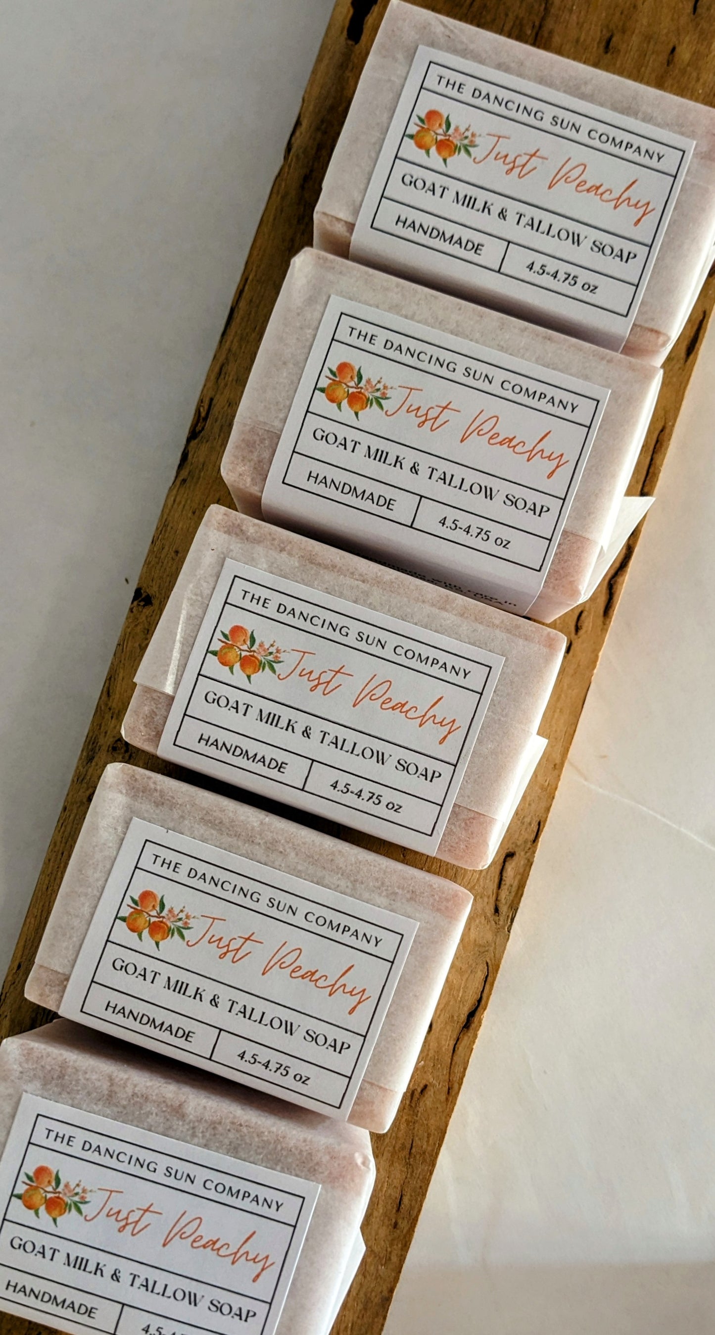 Just Peachy Goat Milk and Tallow Soap